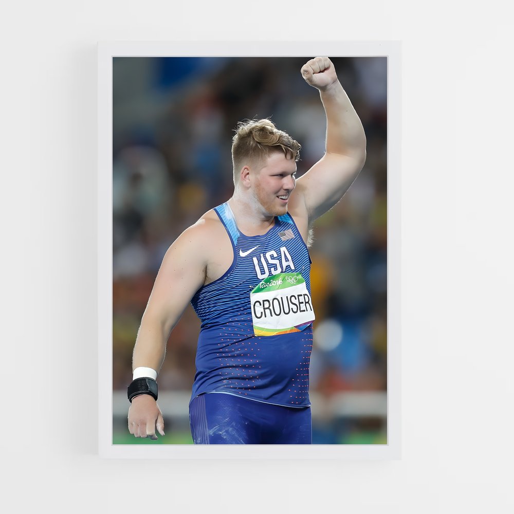 Poster Ryan de crouser – affiche Athlétisme (vue 3)